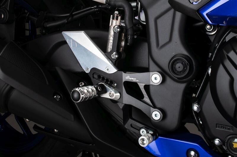Adjustable Rear Sets With Fixed Foot Pegs Naturale
